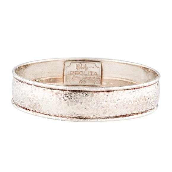 Ippolita Jewelry - IPPOLITA STERLING SILVER 925 HAMMERED GODDESS BANGLE BRACELET